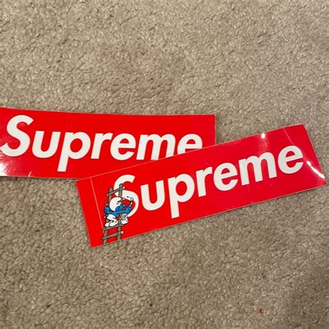 real supreme stickers